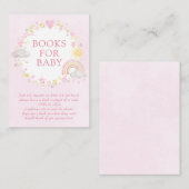 ガールウォーター色レインボーブックベビー エンクロージャーカード (正面/裏面)