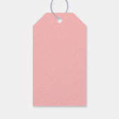 ガールウッドランド赤ちゃんシャワーありがとうメッセージカード ギフトタグ (裏面)