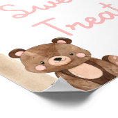 ガールウッドランド赤ちゃんシャワー甘いお菓子ポスター ポスター (角)