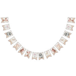 ガールウッドランド赤ちゃんシャワー バンティングフラッグ