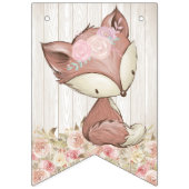 ガールウッドランド赤ちゃんシャワー バンティングフラッグ (第1の旗)