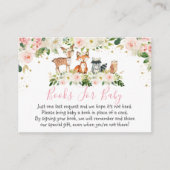 ガールウッドランド赤面フローラブックリクエストカード エンクロージャーカード (正面)