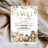 ガールウッドランド2ndワイルドウッドランド2歳の誕生日 招待状