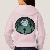 ガールエイリアンフード付きスウェットシャツジャケットエイリアンフード付きジャケット (裏面)