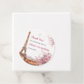 ガールエッフェルタワーパリ1st誕生日パーティー フェイバータグ (インサイチュ)