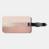ガールエレガントスタイリッシュ顔シルエット ラゲッジタグ (裏面横)