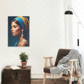 ガールエレガントポートレートクラシックスタイル | キャンバスプリント