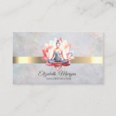 ガールエレガントロータスオパルヨガインストラクター 名刺 (正面)