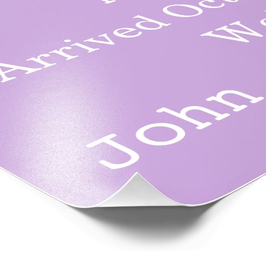 ガールエレガント誕生子供部屋新生児写真 フォトプリント            (角)