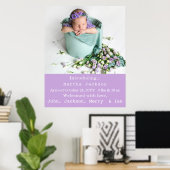 ガールエレガント誕生子供部屋新生児写真 ポスター (ホームオフィス)