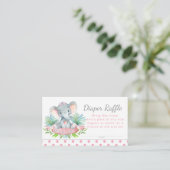 ガールエレファントおむつラッフルチケット エンクロージャーカード (スタンド正面)