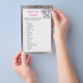 ガールエレファントクレセントスターワードスクランブルゲーム チラシ (ハンドル)