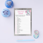 ガールエレファントクレセントスターワードスクランブルゲーム チラシ (シングル)