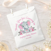 ガールエレファントシャワーフローラピンク紙お気に入りバッグ フェイバーバッグ (クリップ留めされた状態)