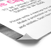 ガールエレファントタイムカプセル赤ちゃんシャワーサイン ポスター (角)