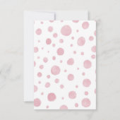 ガールエレファントバルーン赤ちゃんシャワーサンキューカード サンキューカード (裏面)