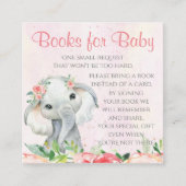 ガールエレファントブックリクエストカード スクエア名刺 (正面)