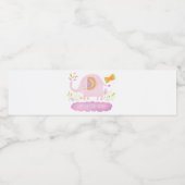 ガールエレファントベビーシャワー ペットボトルラベル (シングルラベル)