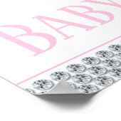 ガールエレファントベビージャーサイン ポスター (角)