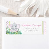 ガールエレファント差出人住所ラベル ラベル (インサイチュ)