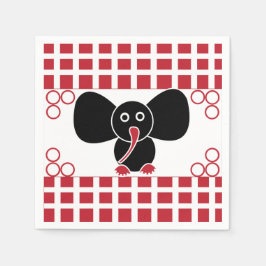 ガールエレファント誕生日 スタンダードカクテルナプキン