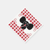 ガールエレファント誕生日 スタンダードカクテルナプキン (角)