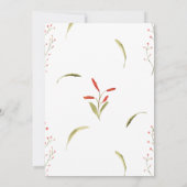 ガールエレファント金ゴールドグリッターバルーンバーチャルシャワー 招待状 (裏面)