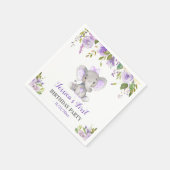 ガールエレファント1st 2th誕生日パーティーリトルピーナッツ スタンダードカクテルナプキン (角)