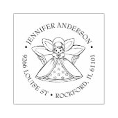 ガールエンジェル宗教ヴィンテージクリスチャン ラバースタンプ (インプリント)