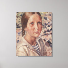 ガールオンアペブルビーチ キャンバスプリント