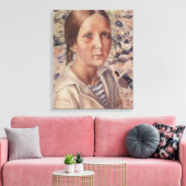 ガールオンアペブルビーチ キャンバスプリント (インサイチュ (リビング))