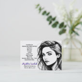 ガールオンザゴーヘアスタイリストサロンプロフェッショナル 名刺 (スタンド正面)