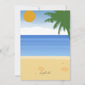 ガールオンザビーチ招待状 招待状 (裏面)