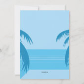 ガールオンザビーチ招待状 招待状 (裏面)