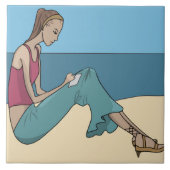 ガールオンザビーチ タイル (正面)