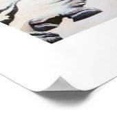 ガールオンビーチアートプリント ポスター (角)