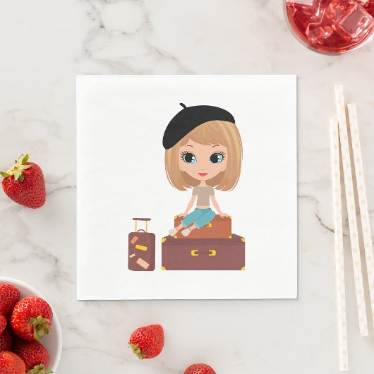 ガールオンホリデーナプキンス スタンダードランチョンナプキン