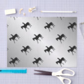 ガールオンホースシルバー 薄葉紙 (クラフト)