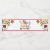 ガールオーディアベビーシャワー ペットボトルラベル (シングルラベル)