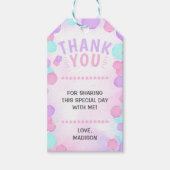 ガールオーバーポップ・アートのバブルギフトラベル ギフトタグ (正面)