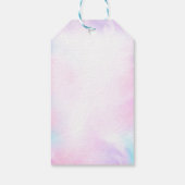 ガールオーバーポップ・アートのバブルギフトラベル ギフトタグ (裏面)