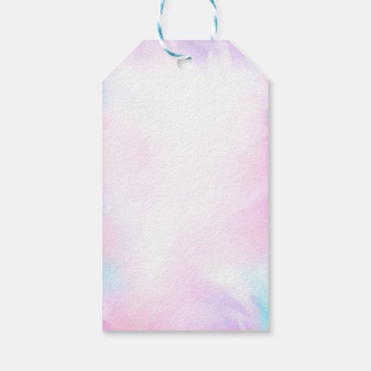 ガールオーバーポップ・アートのバブルギフトラベル ギフトタグ (裏面)