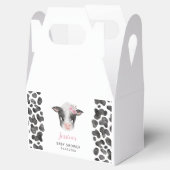 ガールカウファーム動物の赤ちゃんシャワー フェイバーボックス (オープン)