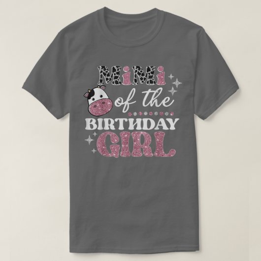 ガールカウファーム誕生日のミミ誕生日Co Tシャツ (デザイン正面)
