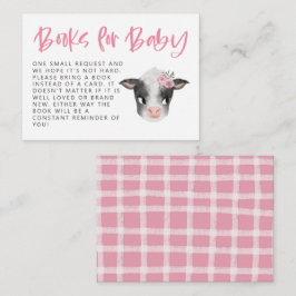 ガールカウベイビーシャワー予約リクエスト エンクロージャーカード