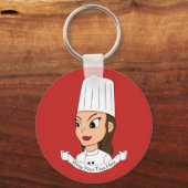 ガールカスタムシェフ キーホルダー (正面)