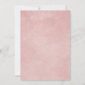 ガールカップルコエッドピンクフローラベビーシャワー 招待状 (裏面)