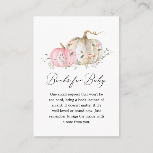 ガールカボチャの本ベビーエンクロージャカード エンクロージャーカード (正面)