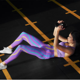 ガールカラフルグリ市松模様にントレーニング女性レギンス レギンス