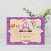 ガールカーニバル誕生日パーティーの招待 招待状 (スタンド正面)